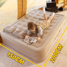 跨境户外专供充气床PVC植绒充气垫大号便携气垫床室外露营打地铺