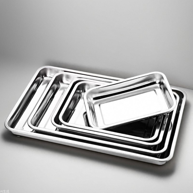 304 stainless steel tray rectangular square plate flat bottom square…