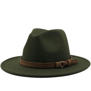 ��Ů����ñӢ���L��ʿñ Women Men Wool Fedora Hat Jazz Cap��