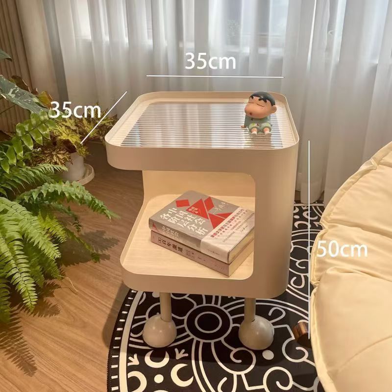 크림 화이트 + 창홍 유리 [35*35*50 높이]