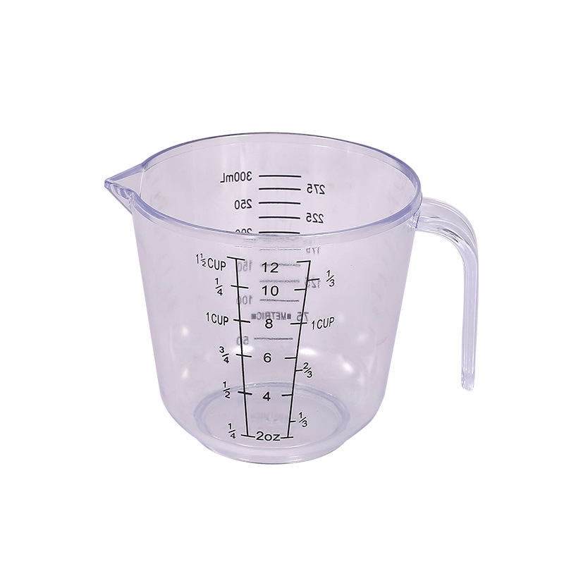 투명 300mL 눈금 측정 컵