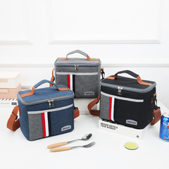 New Product Cross-Border Best Selling Insulated Lunch Bag Handbag Shoulder Bag Square Insulated Picnic Meal Lunch Bag