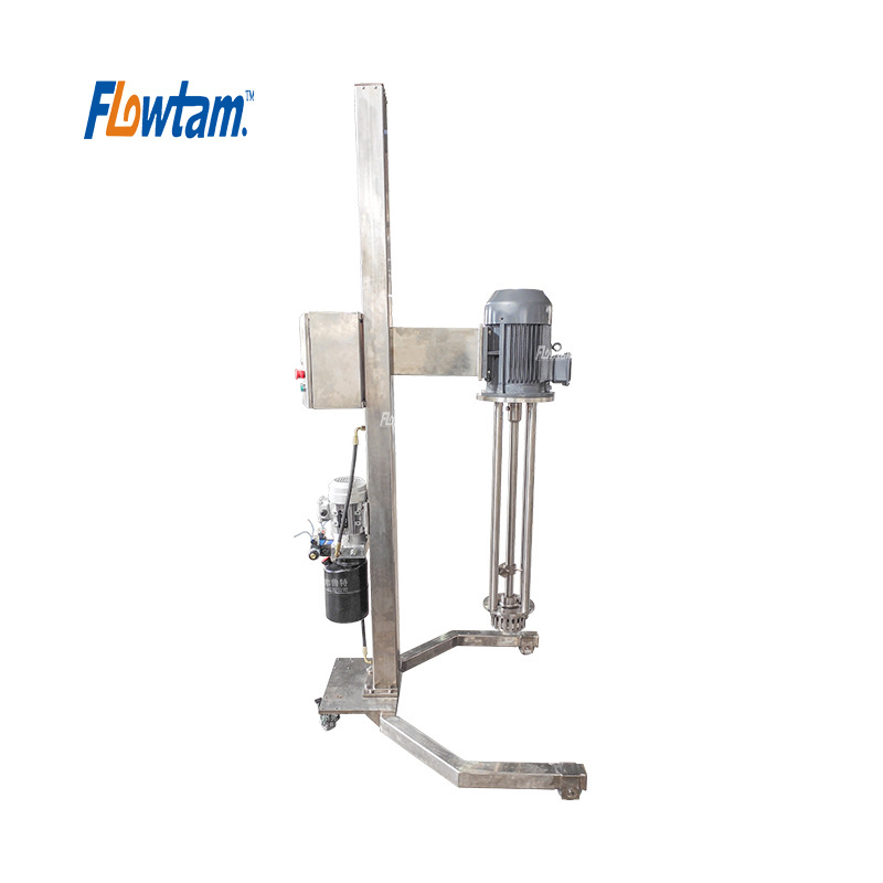 不锈钢液压升降乳化机 高剪切混合搅拌乳化机 奶粉混合乳化机