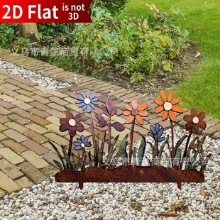 European and American Flower Arrangements, Small Fresh Pastoral Style Rusty Flower Arrangements, Creative and Cute Gardening Courtyard Decoration Ornaments