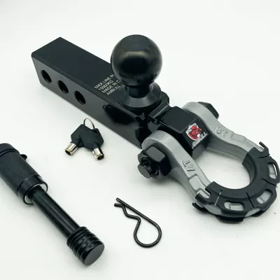New Off-Road Trailer Hook Extended: Other Car Modifications - gray-8t-black-aluminum-alloy-ball-head-arm-lock