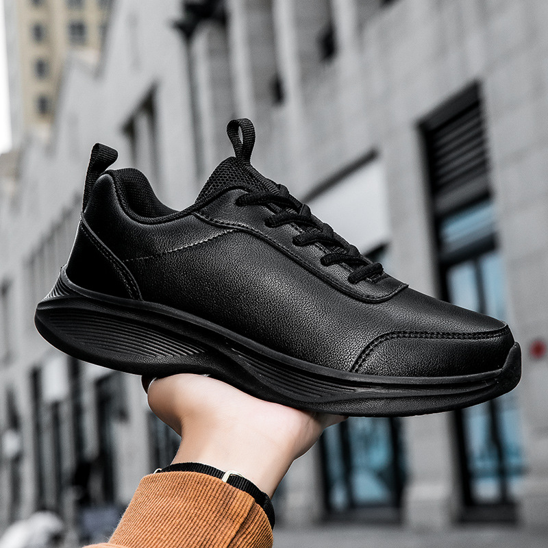 2023 oferta especial tamaño zapatilla de deporte de los hombres y los zapatos de las mujeres con forro polar primavera y otoño nuevos zapatos de cuero de fondo suave par de zapatos casuales