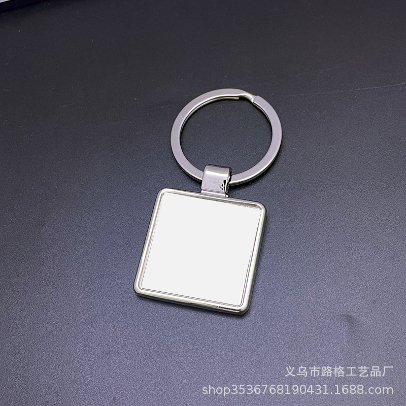 Llavero de Aleación de Zinc, Placa de Aluminio para Sublimación, Colgante para Fotos, Llavero Metálico, Pequeño Obsequio, Regalo Promocional