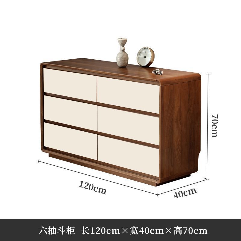 6개의 서랍장 120*40*70CM 세트 화이트