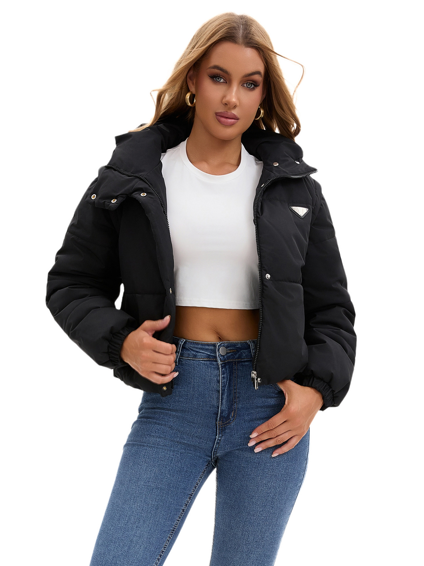 removable design down jacket