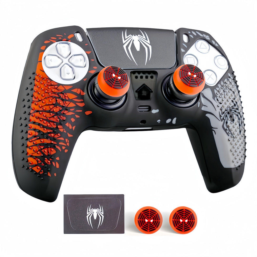 Spider-Man Ps5 Handle Cover P5 Rocker Cap Sticker Ps5 Game Handle Silicone Protective Cover Dropshipping