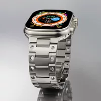Новый стиль подходит для Apple Applewatch маленький квадрат круглого отверстия чистый титан металлическая нержавеющая сталь яблочный ремешок