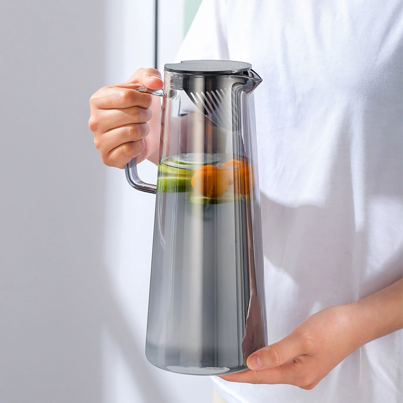 Glass capacious teapot for home use, flavored tea