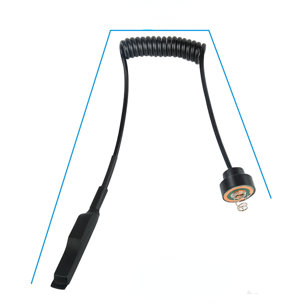 电筒远程按压通用尾巴开关带弹簧头战术鼠尾开关大小手电线控开关