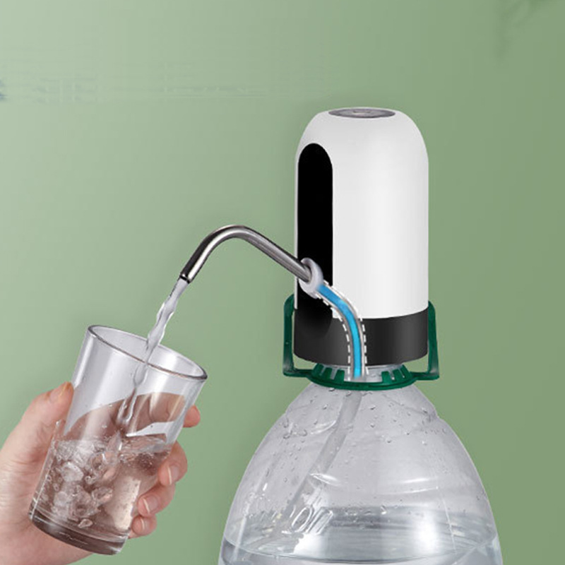 Bomba de agua embotellada, dispensador de agua automático, dispositivo de presión de agua, bomba de agua recargable, fácil de controlar y conveniente para uso doméstico.