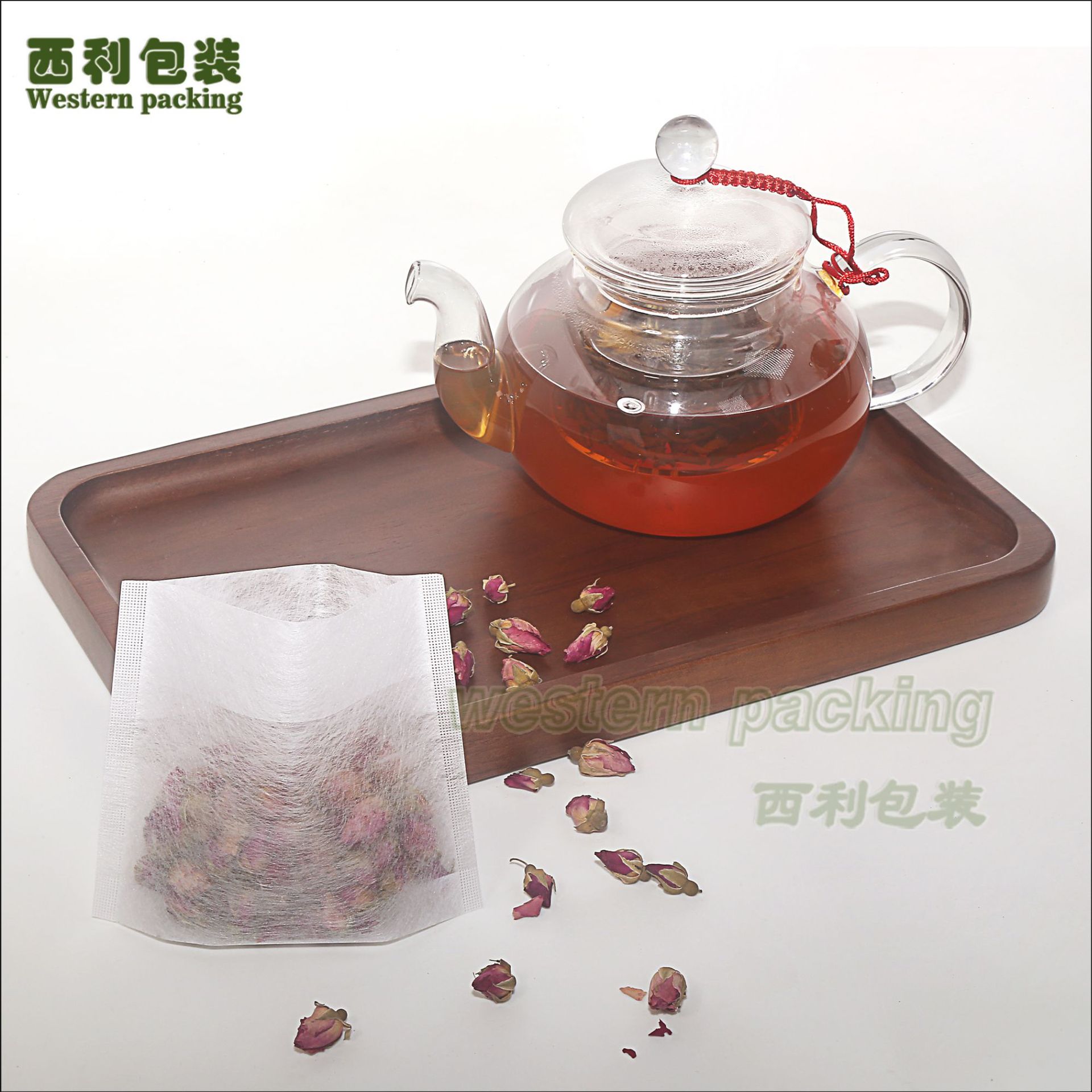 玉米纤维无纺布袋 泡茶用环保茶叶滤袋 一次性泡茶袋 翻折封口袋