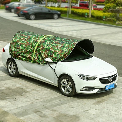 Car clothing car sunshade mobile folding sunshade - as-shown-in-the-picture-camouflage-vinyl-full-blackout-all-in-one