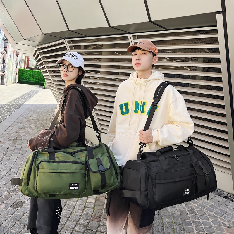 Zaino portatile di grande capacità con separazione asciutto-bagnato, deposito bagagli da viaggio Borsa sportiva e fitness americana, alla moda_voghion.com