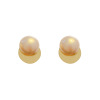 Tide, silver needle, earrings from pearl, silver 925 sample, light luxury style, simple and elegant design, internet celebrity