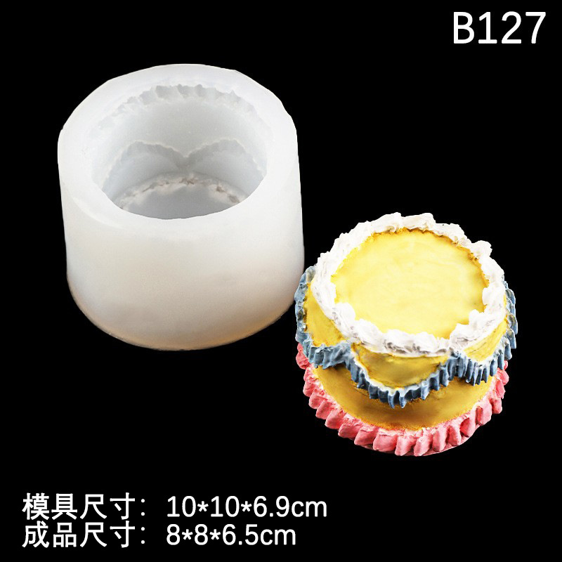 Decoración de la torta tridimensional amor pastel molde de silicona DIY creativo en forma de corazón aromaterapia yeso decoración de la vela del molde