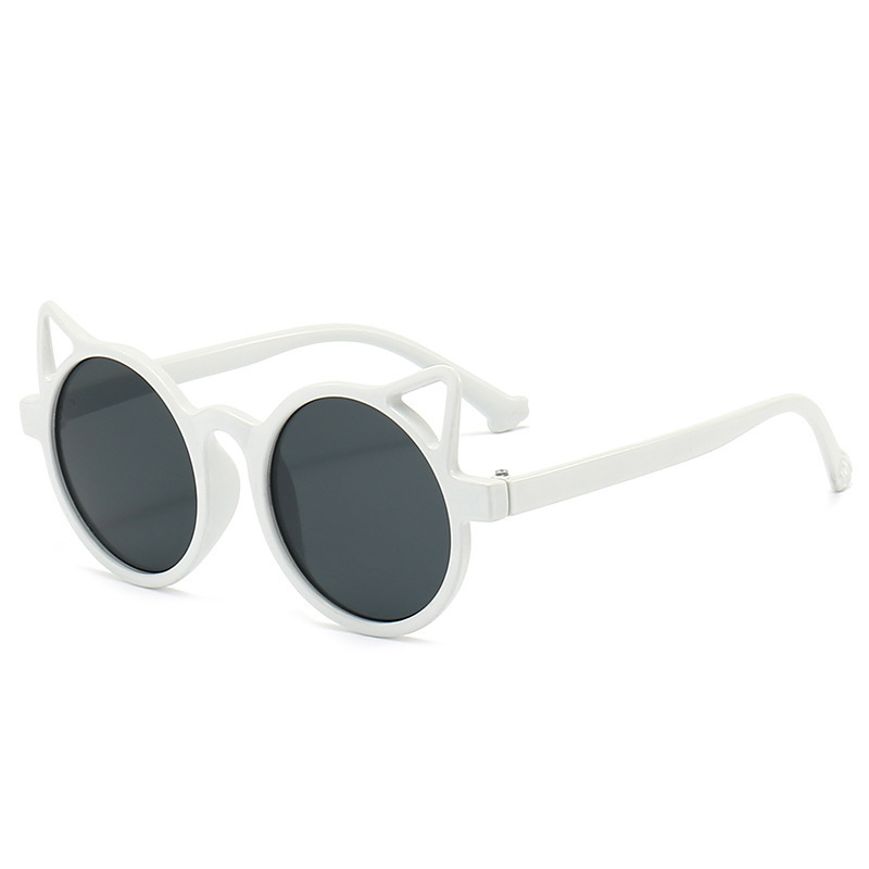 Gafas de sol infantiles con orejas de gato de PC, protección UV400, para viajes