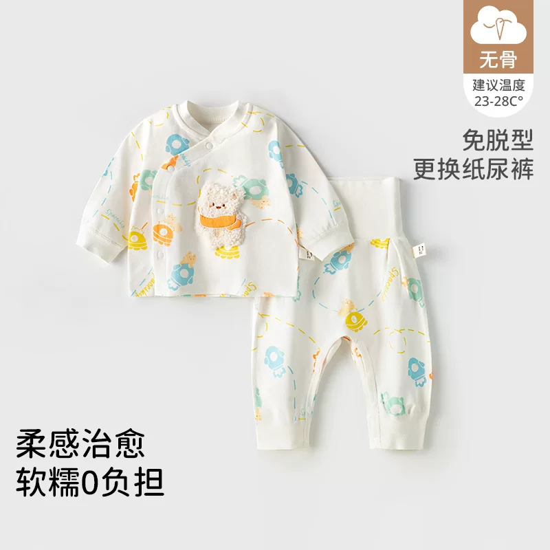Детский хлопковый набор на newborn для мужчин и женщин, термобелье девочки