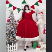 Children's green Christmas suit