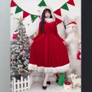 Children's green Christmas suit
