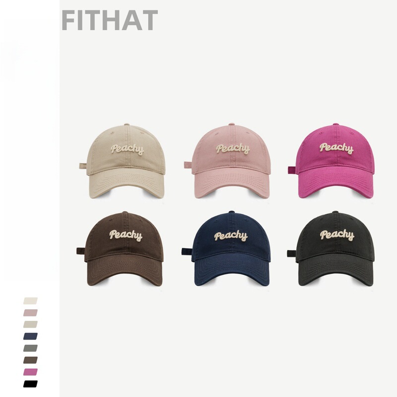 Couple Hat Children Street Fashion Three-dimensional Letter Embroidered Baseball Cap Men's Korean-style All-match Face Shown Small Cap Summer