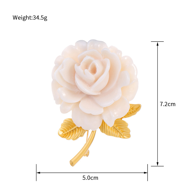IG Style Elegant Flower Alloy Plating Women's Brooches display picture 1