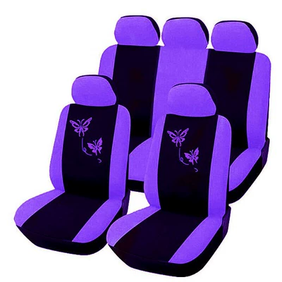 Amazon Beautiful Butterfly Embroidery Universal seat cover