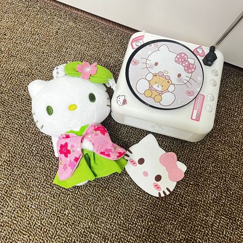 Japanese KT Sakura Matcha Kimono KT Limited Kitty Cat Doll Plush Bag Pendant Hanging Decoration Wholesale
