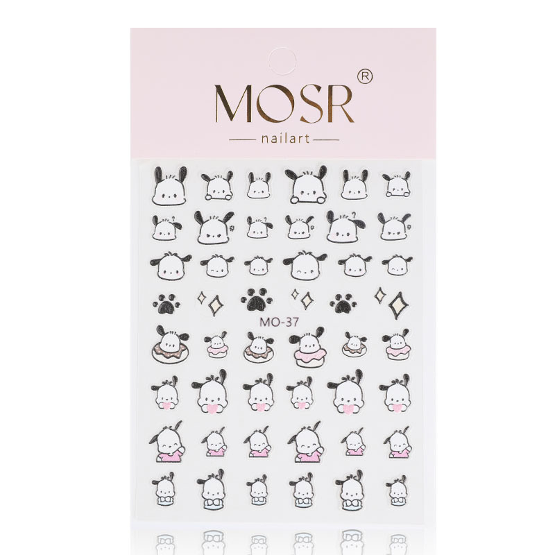 Manicura Nueva joyer&iacute;a lindo Pegatinas en relieve material Peque&ntilde;o Libro Rojo popular de u&ntilde;as con m&uacute;ltiples patrones al por mayor