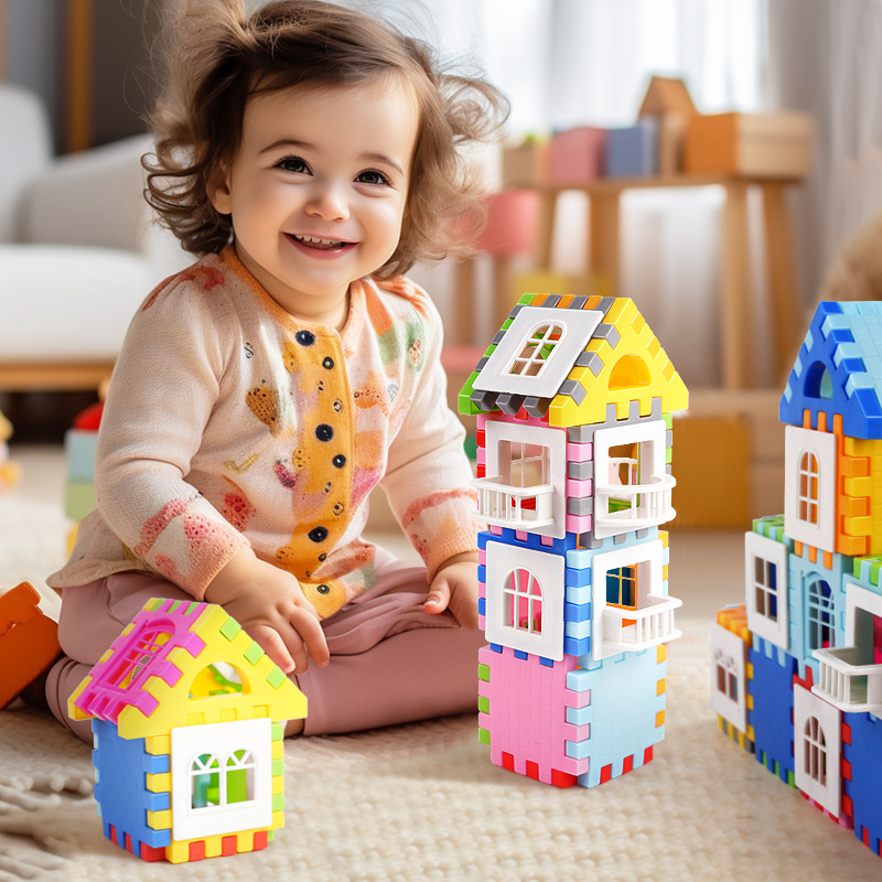 Nuevos bloques de construcción grandes bloques de construcción de Casa de partículas grandes cuadrados niños ensamblados Juguetes Educativos de jardín de infantes al por mayor