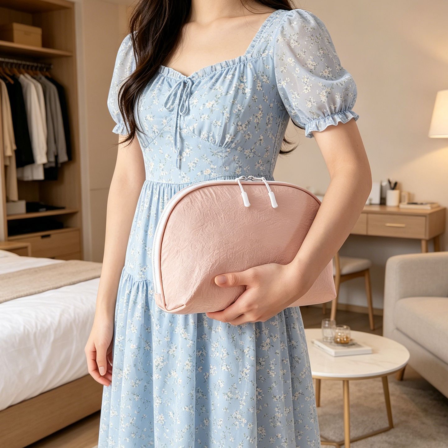 Large-Capacity Underwear Storage Bag, Portable and Practical, Suitable for Storing Panties and Socks, Portable Large-Capacity Makeup Bag, Bra Storage Bag