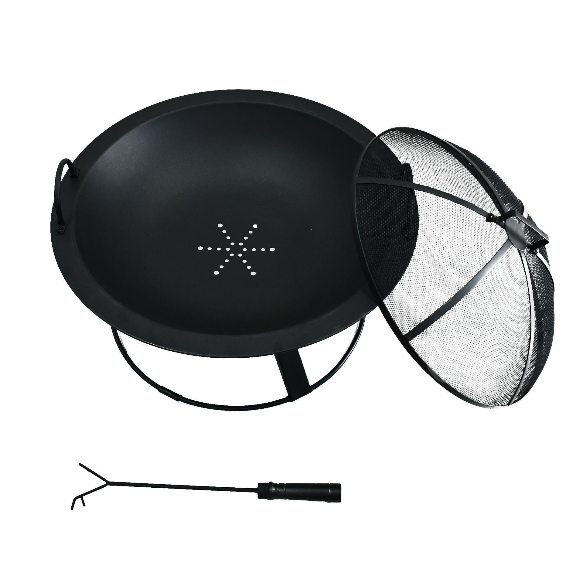 境户小型烧烤炉炭火盆.方便携带.又取暖柴火炉烧火炉烧烤炉