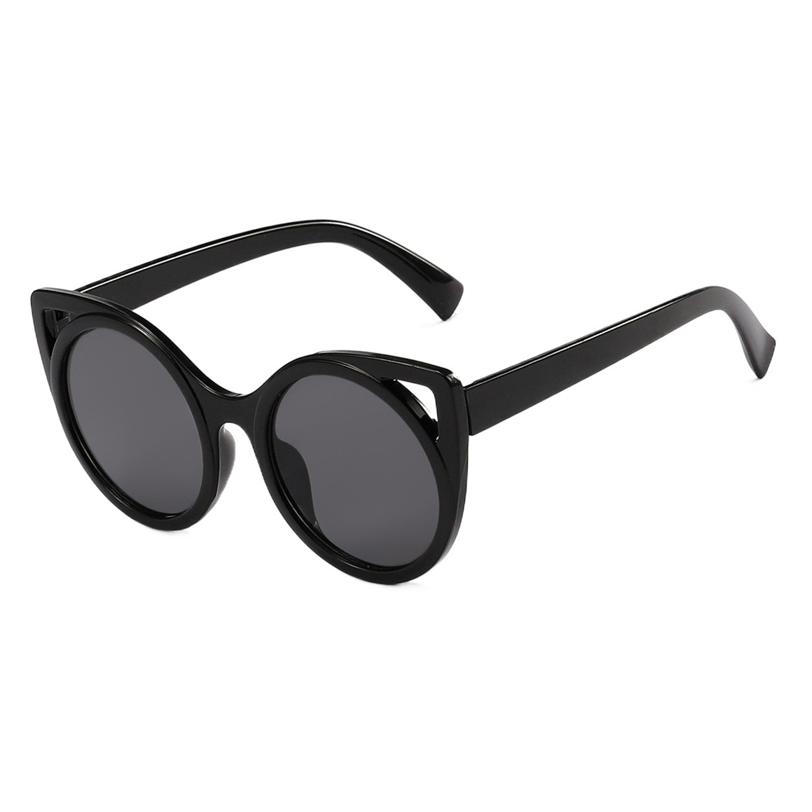 2023 nueva historieta Linda oreja de gato forma cóncava protección UV protección ocular bebé moda todo-fósforo gafas de sol para niños