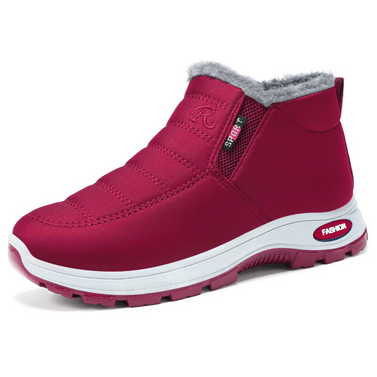 Zapatos de algodón para mujer en invierno, envío transfronterizo, botas de nieve, botas de poliuretano para mujer de talla grande, forradas de lana, botas de algodón gruesas, botas cortas de suela gruesa.