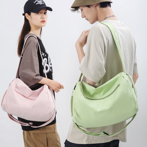 Sports yoga fitness bag short-distance lightweight travel bag large capacity women's swimming fitness bag men's solid color simple large bag