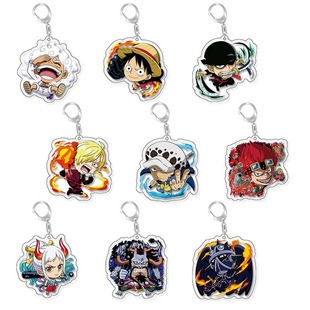 One piece five-gear Luffy pendant NICKA form Luffy keychain acrylic four royal card Taku chestnut New