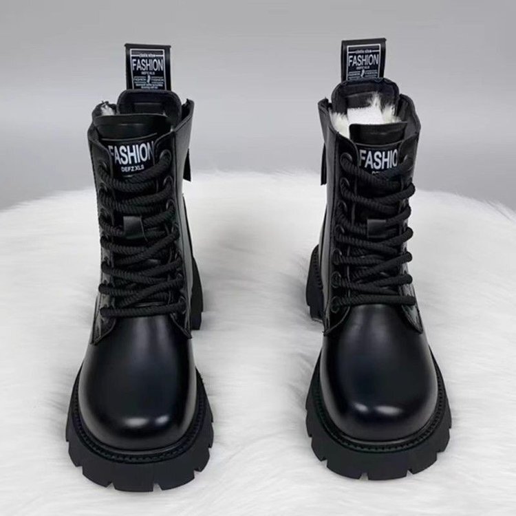 2025 New Style Women's Martin Boots, Women's Winter Snow Boots, Plush Warm Cotton Shoes, Fleece-Lined Thickened Cotton Boots, Women's Snow Boots 2025 New Style Women's Martin Boots, Women's Winter Snow Boots, Plush Warm Cotton Shoes, Fleece-Lined Thickened Cotton Boots, Women's Snow Boots