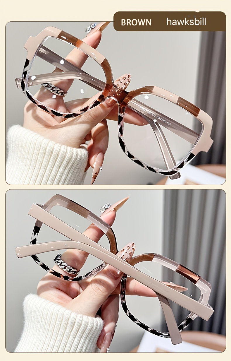 Blue Light Blocking Glasses For Women Oversized Square Frame_voghion.com