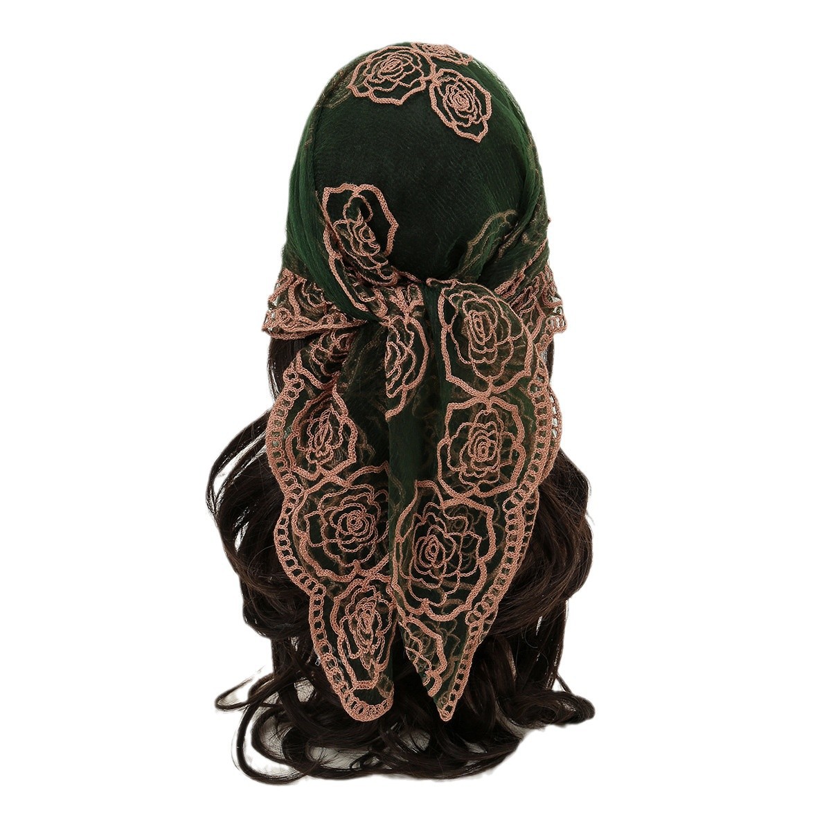 Hot-selling New Embroidered Polyester Square Scarf Fashionable Versatile Decorative Silk Scarf 80cm Temperament Yarn Women's Thin_voghion.com