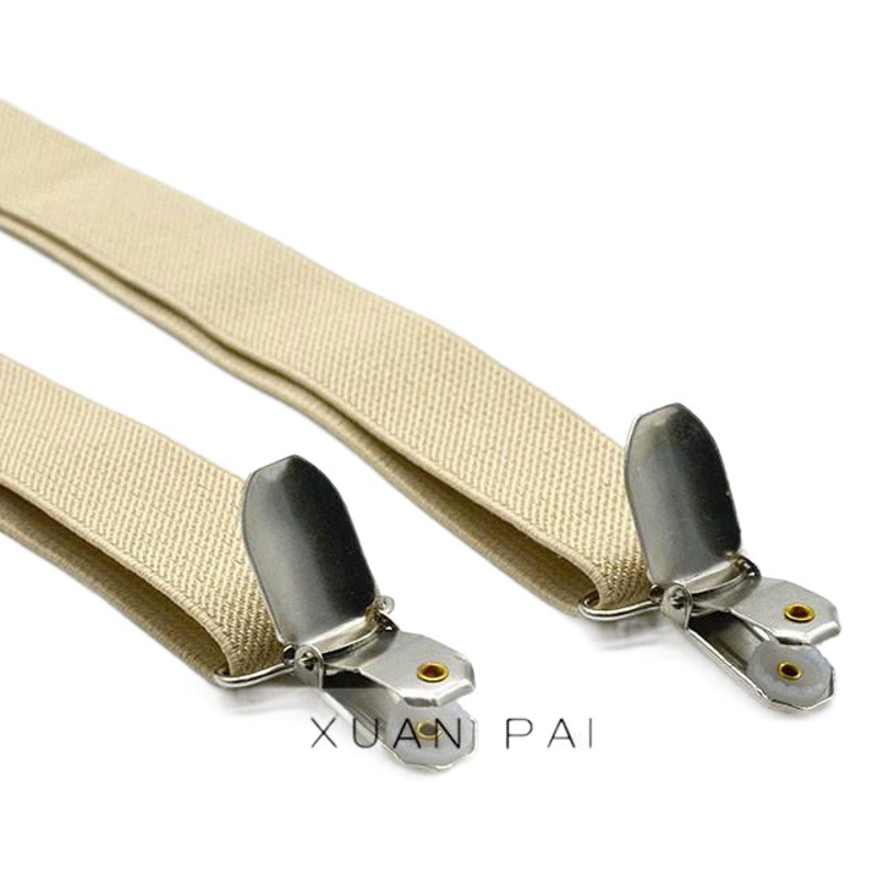 Прямые модные однотонные подтяжки для мальчиков и девочек, детские 2,5 см, четыре ремня с зажимами, Детские подтяжки, прилив