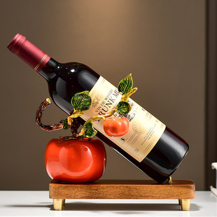 High-End Enamel Color Everything Goes Well Wine Rack Ornaments Living Room Tv Cabinet Wine Cabinet Decorations Housewarming Gifts