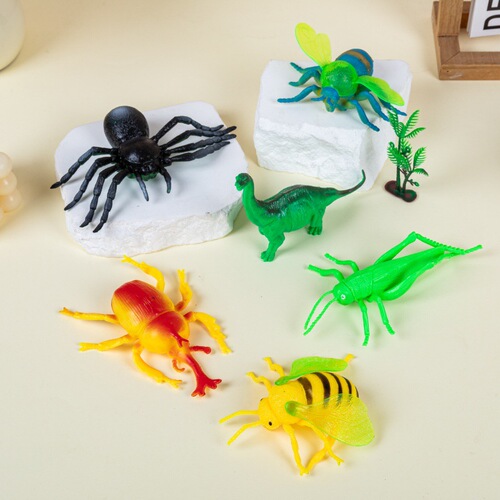 Rubber Dinosaur Model Toy Cartoon Zoo Children's Cognitive Static Ornament 12 Zodiac Set Wholesale