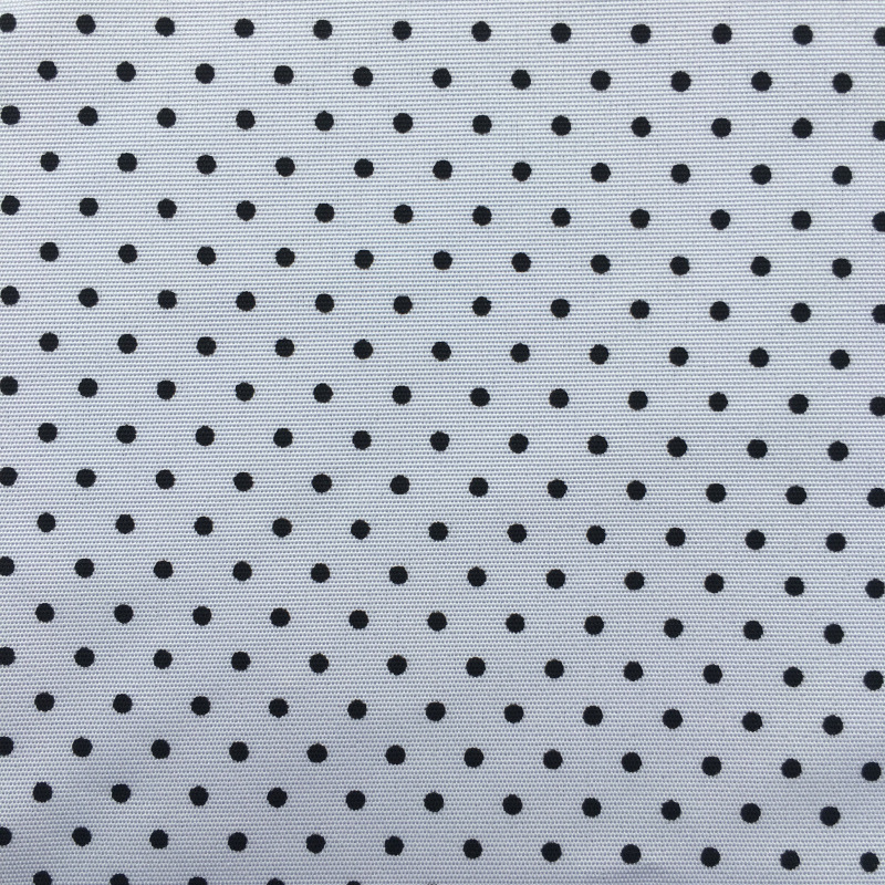 ポリエステルの丸いプリントの布の点の波の点の生地は服の中の布の平織りの桃の毛皮のプリントを包みます。