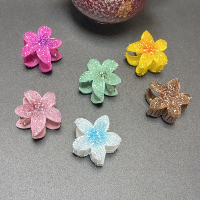 Internet red Amazon hair clip bauhinia European lily flower egg flower clip shark clip plate hair clip wholesale