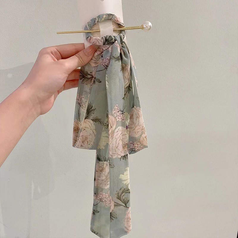 Retro perla correa de cabello pinzas de cabello para mujeres nuevo estilo chino simple pinzas de cabello de seda de alta calidad pinzas de cabello 2024 nuevos accesorios para el cabello