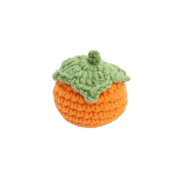 Finished product good Persimmon wool crocheted pendant hand crocheted Persimmon wool woven pendant knitted fruit ornaments