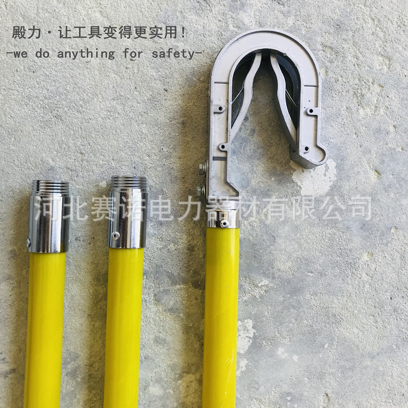 线路型户外挂钩接地线XDJ-35kv接地线 接地棒1.5米双簧挂钩接地棒